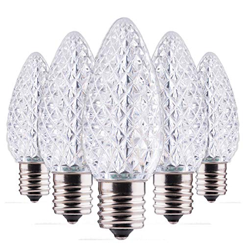 Minetom 50 Pack C9 LED Replacement (Cool White)