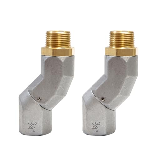 A ABIGAIL 2PCS 3/4" Fuel Transfer Hose Swivel