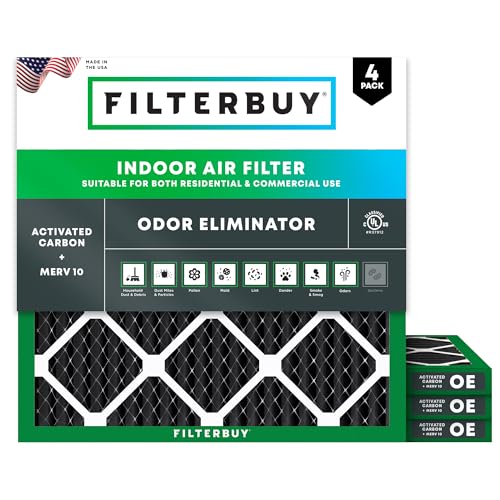 Filterbuy 10x10x1 MERV 8 (4-Pack)