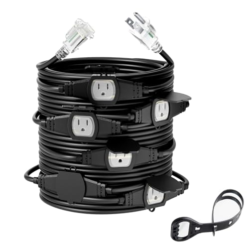 50FT 12 Gauge Outdoor Power Extension Cord