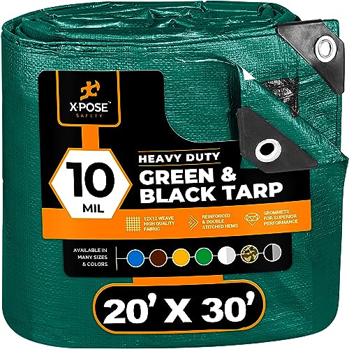 Heavy Duty Poly Tarp 20' x 30' by Xpose Safety