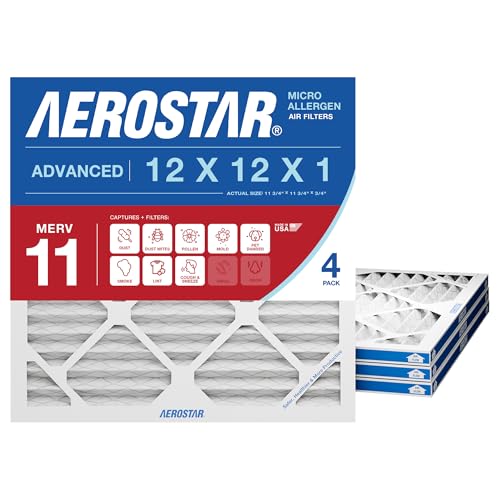 Aerostar 12x12x1 MERV 11 - 4 Count