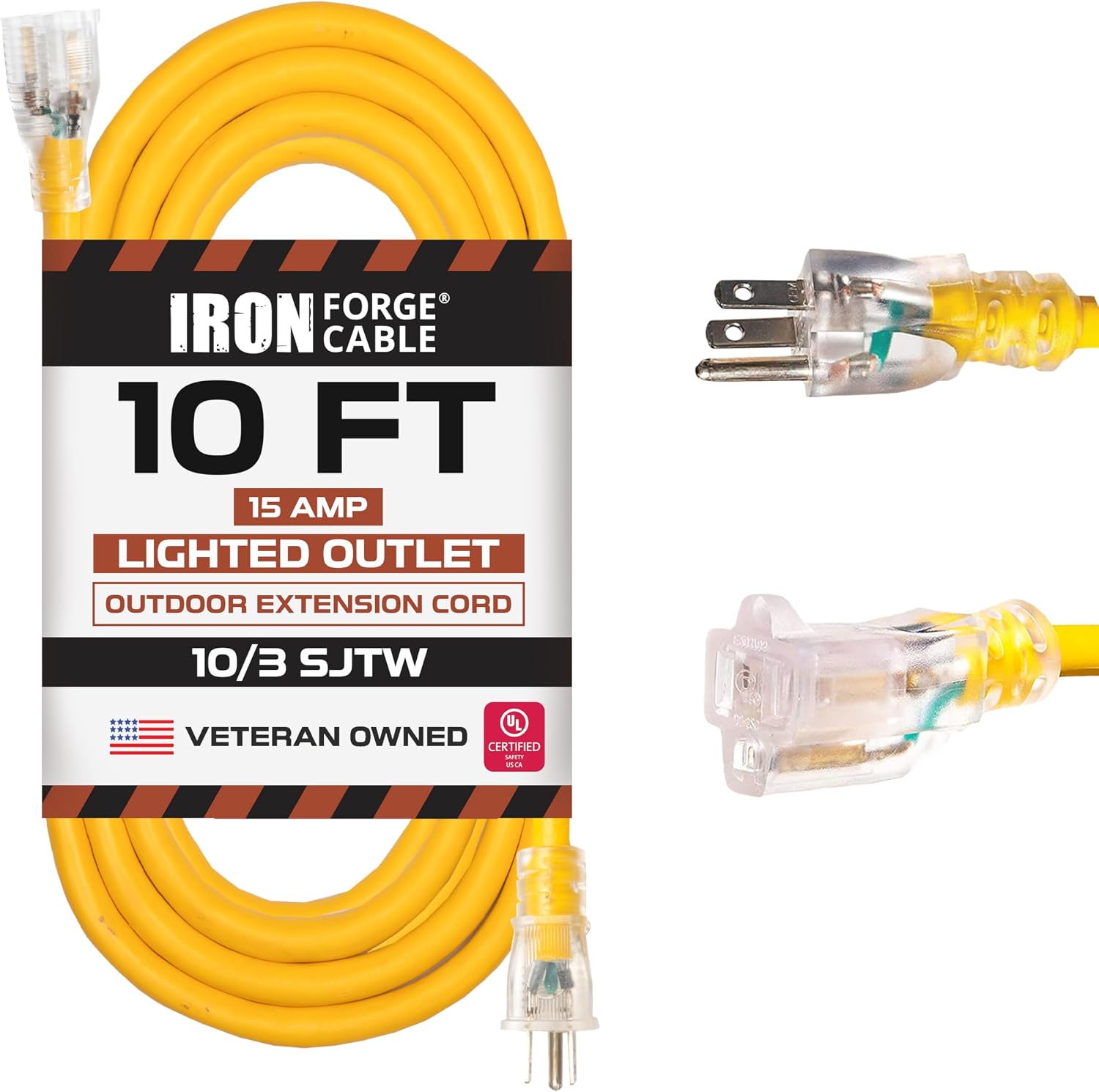 IRON FORGE CABLE 10 Ft 10/3 Heavy Duty