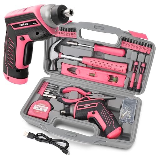 Hi‑Spec 35pc Pink Tool Kit