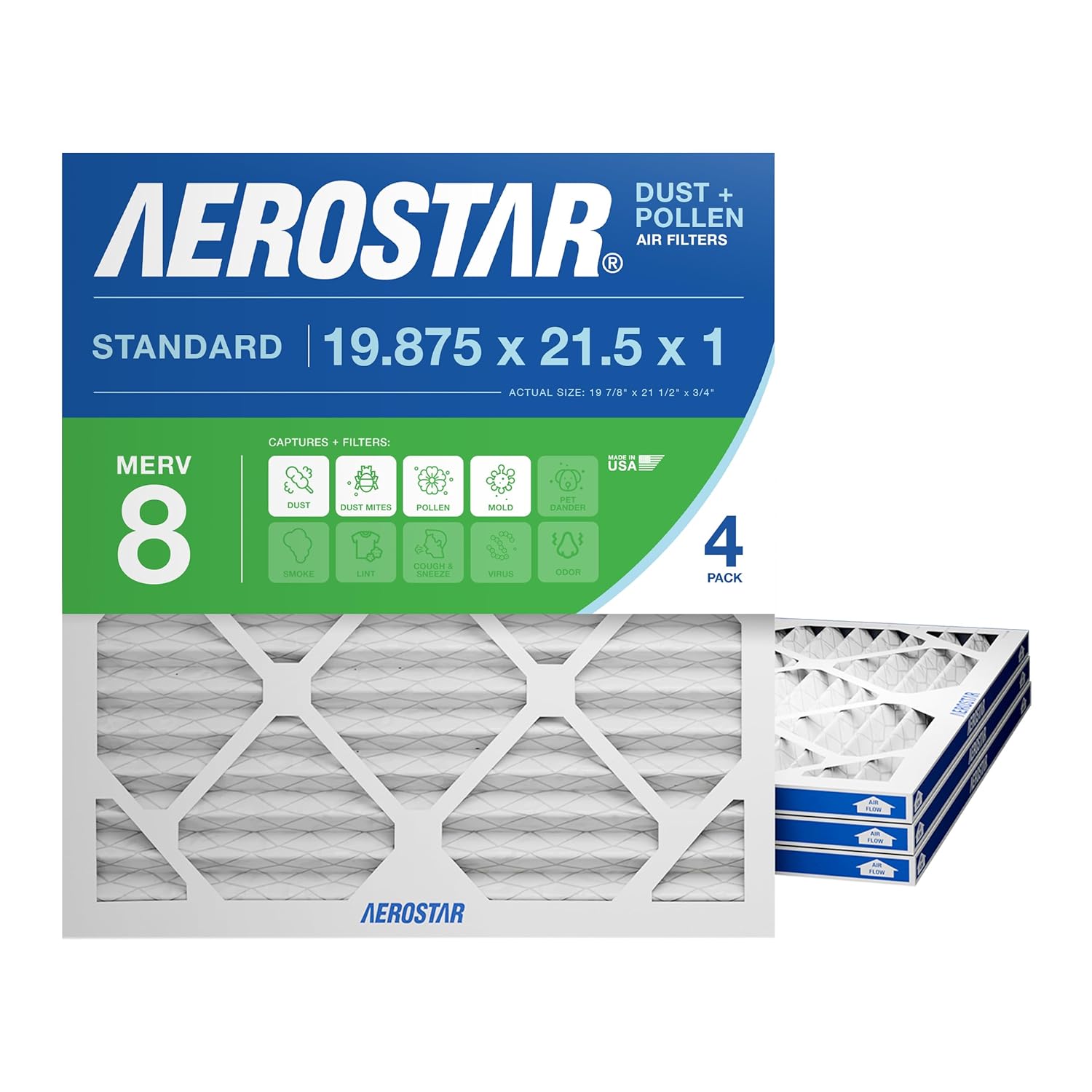 Aerostar 19.875x21.5x1 MERV 8