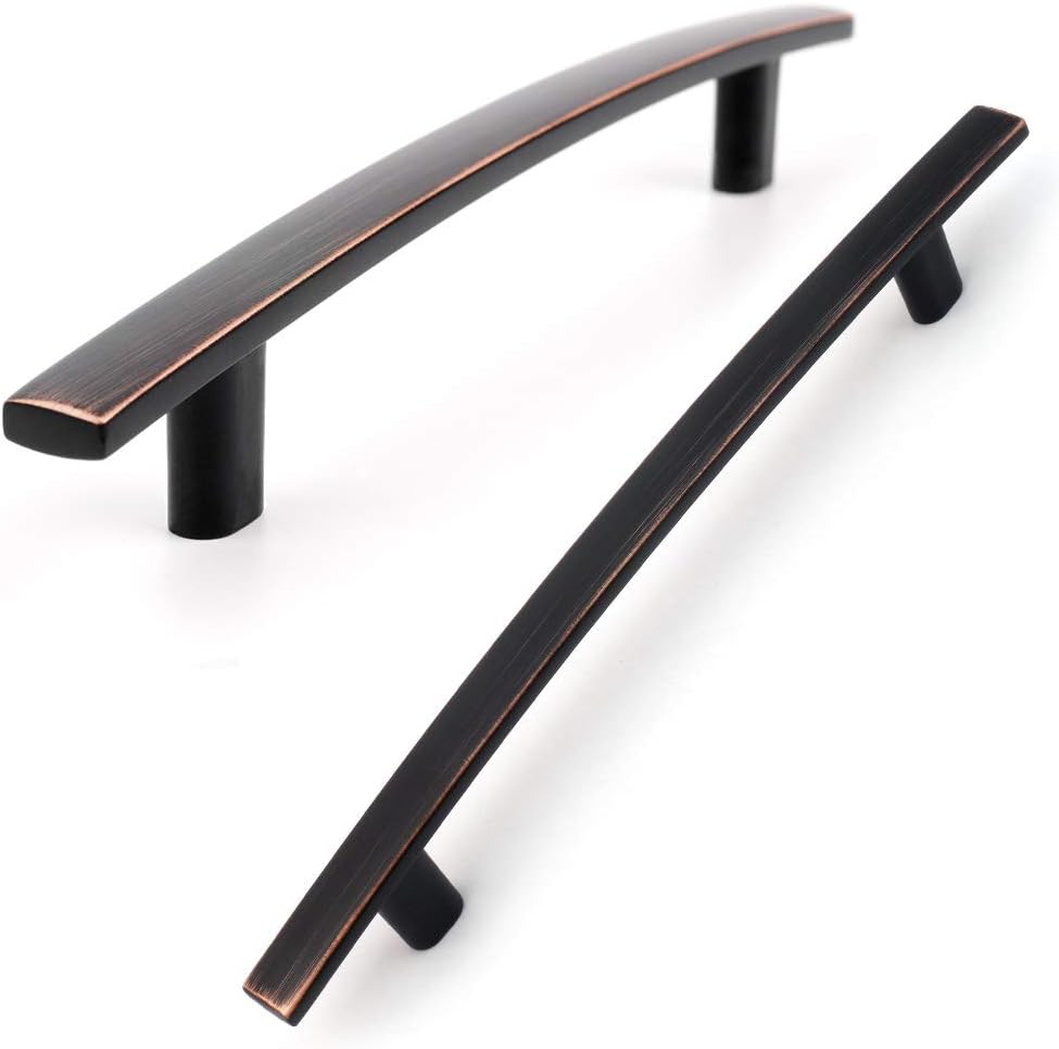 KOOFIZO 10 Pack 5 Inch Oil Rubbed Bronze Kitchen Cabinet Pulls Rubbed Bronze Cabinet Handles Bronze Cabinet Hardware for Kitchen Cabinets 1961 Drawer Dresser Cupboard Bedroom