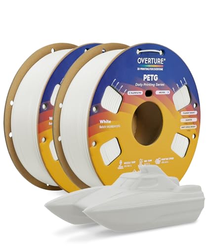 OVERTURE 2KG Bundle PETG (White 2-Pack)
