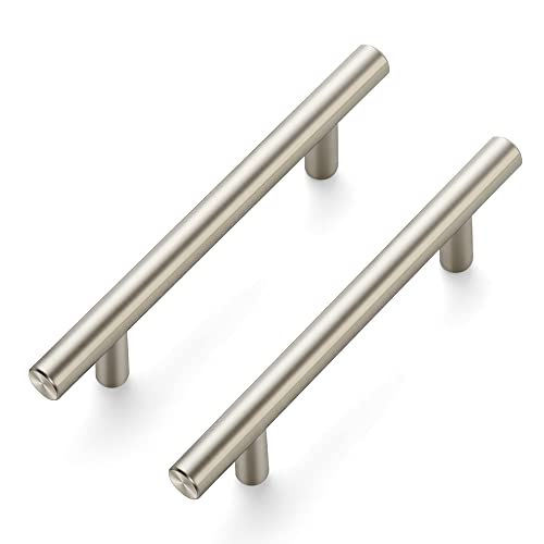 45 Pack 6 inch Cabinet Pulls Brushed Nickel Stainless Steel Kitchen Cupboard Handles Cabinet Handles, 3.75 inch Hole Center