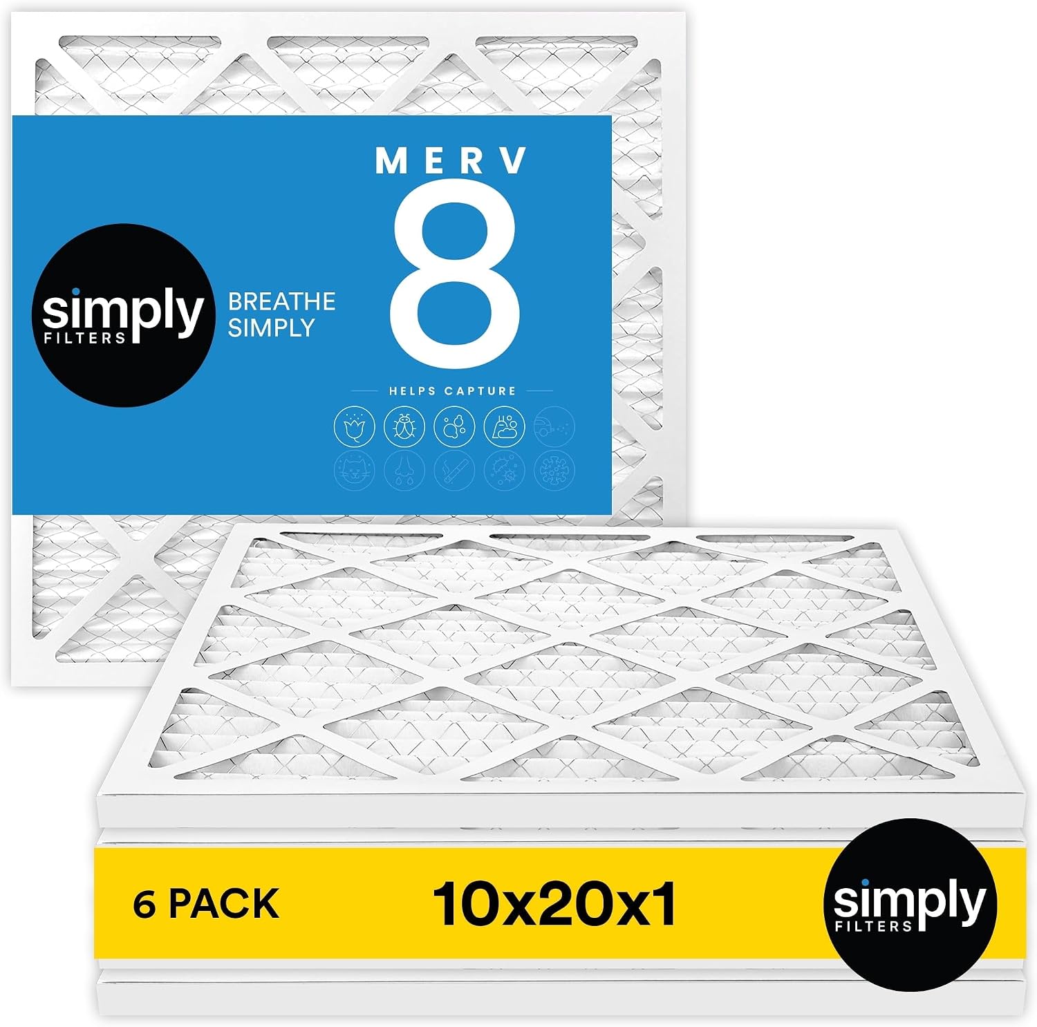 Simply 10x20x1 Air Filter (6 Pack)