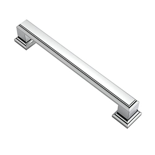 Alzassbg 10 Pack Polished Chrome Pulls