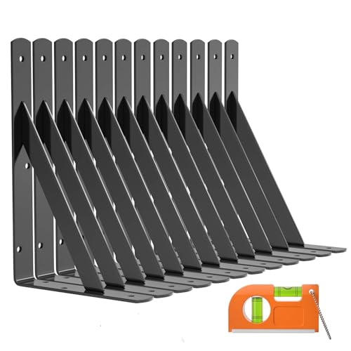 LuckIn 12-Pack 10" Brackets