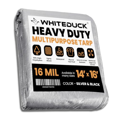 WHITEDUCK 8' x 10' Super Heavy Duty Poly Tarp