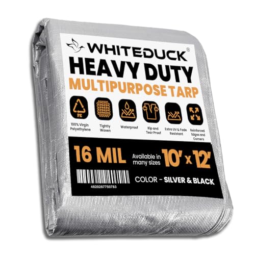 WHITEDUCK 10' x 12' Super Heavy Duty Poly Tarp