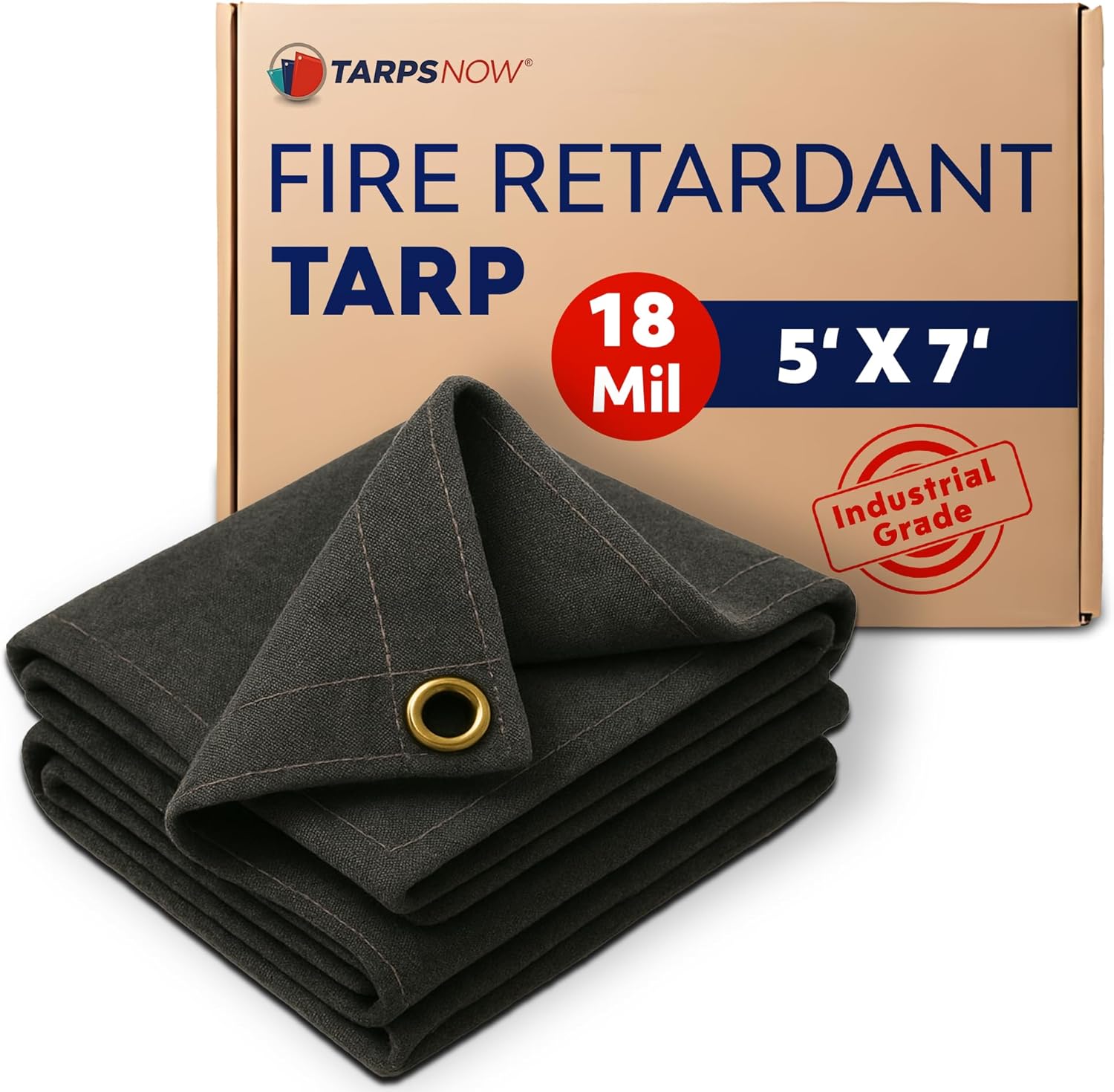 TarpsNow 5' x 7' Canvas Tarp