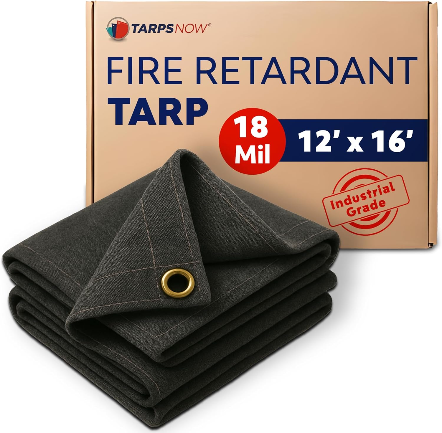 TarpsNow 12' x 16' Canvas Tarp