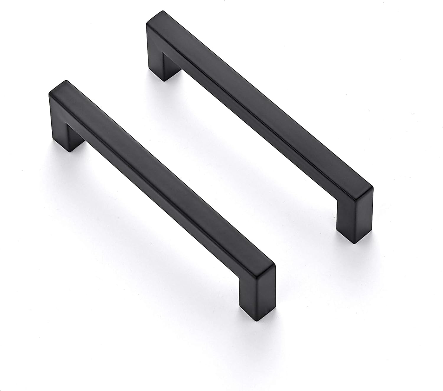 Ravinte 50 Pack 5 Inch Square Cabinet Handles - Matte Black Pulls for Kitchen Drawers and Cabinets - Hardware for Cupboards