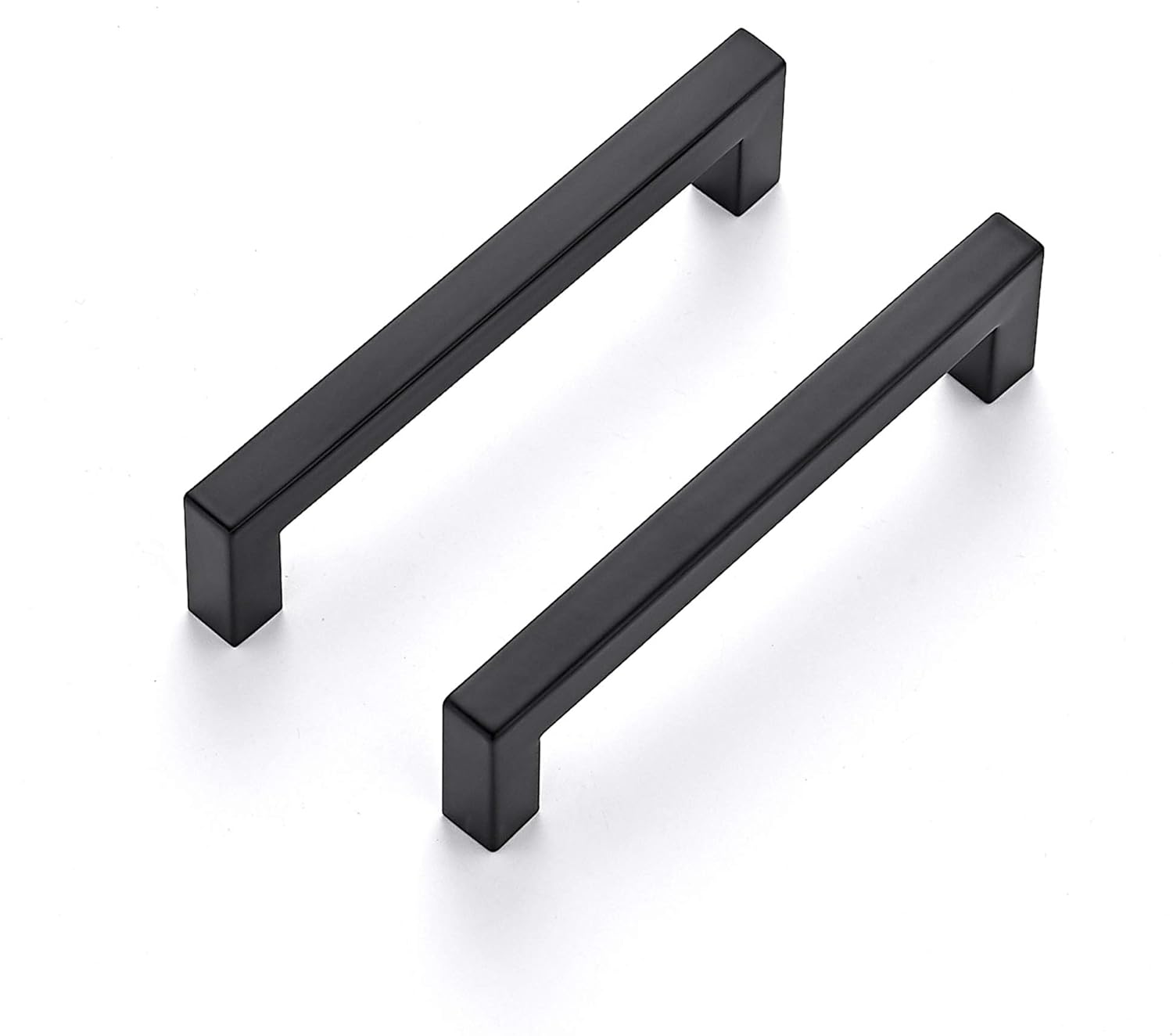 Ravinte 40 Pack 5 Inch Square Cabinet Handles - Matte Black Pulls for Kitchen Drawers and Cabinets - Hardware for Cupboards