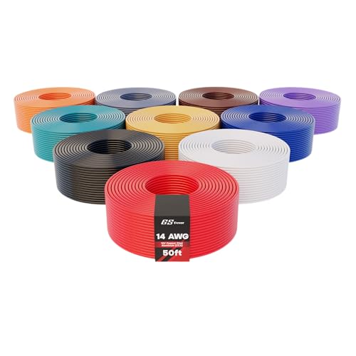 GS Power 500ft CCA 14 Gauge Wire (10 colors)