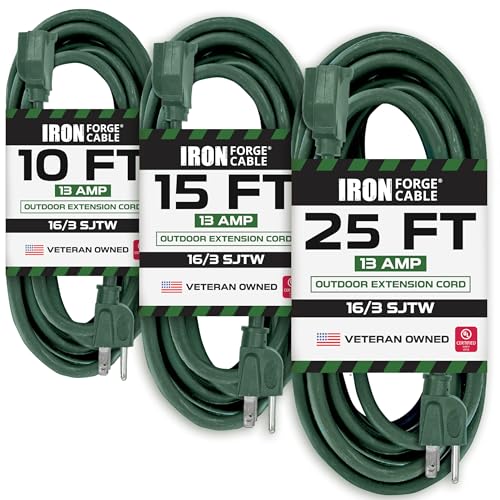 Iron Forge 3-Pack (10/15/25 ft)