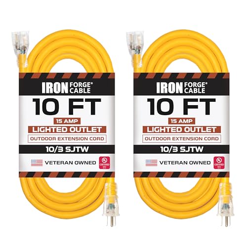 IRON FORGE CABLE 10 Gauge 10 Ft (2-Pack)