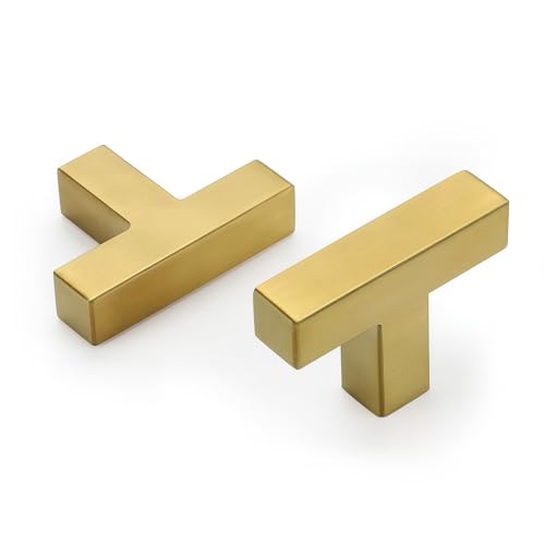goldenwarm Brushed Brass Cabinet Knobs