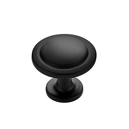 Ravinte 45 Pack 1-1/4 Inch Kitchen Cabinet Knobs Matte Black Zinc Pulls Door Handles for Dresser Drawers