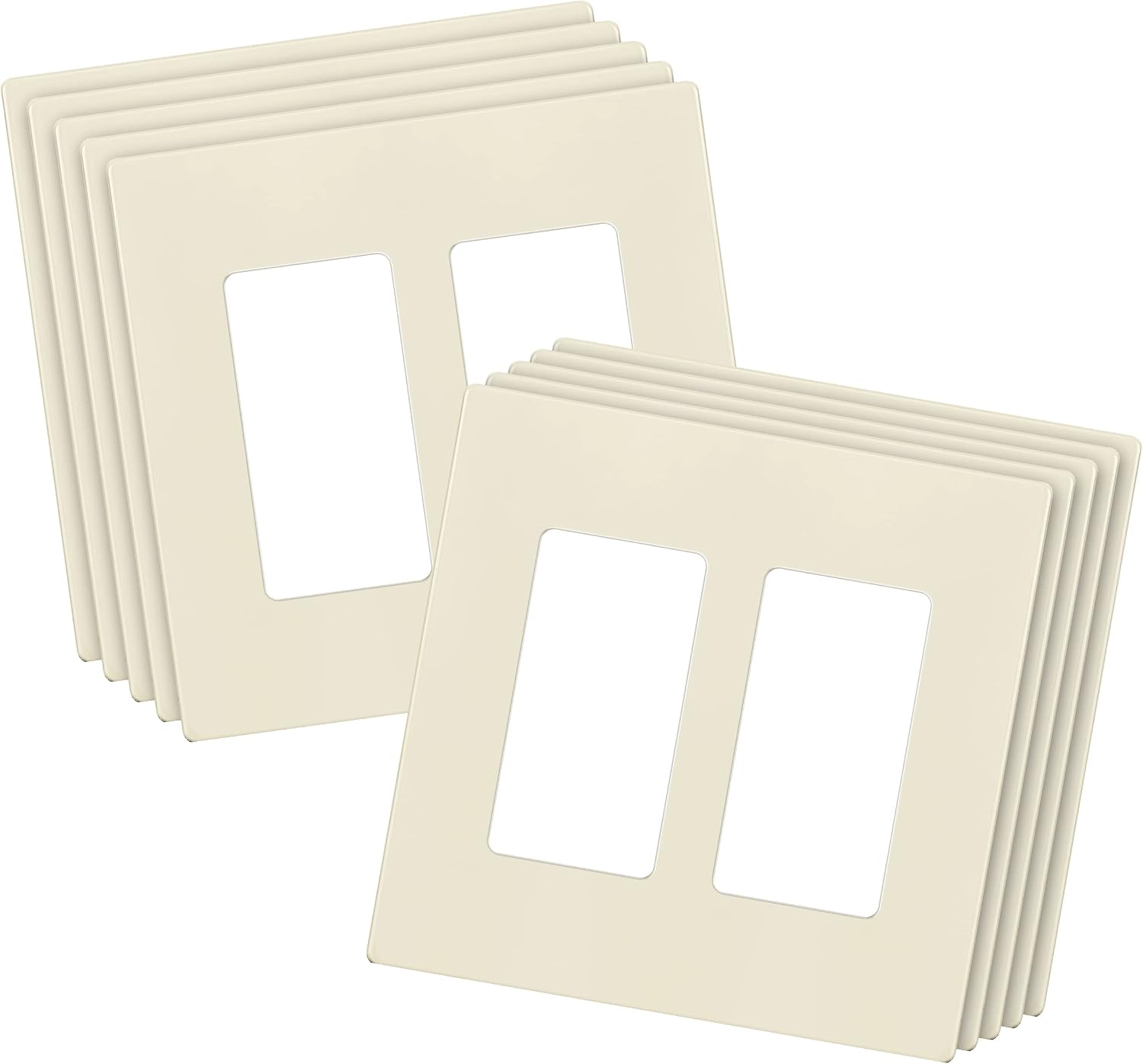 ENERLITES Screwless Decorator Wall Plates (10-Pack)