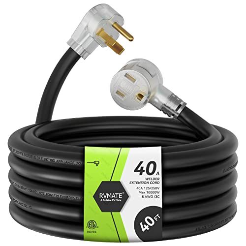 RVMATE 250V 40 Feet Welder Extension Cord
