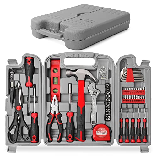Hi-Spec 54pc Red Household Tool Kit