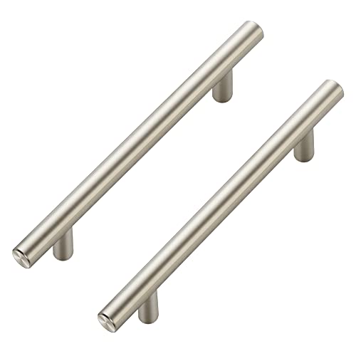 Ravinte 60 Pack | 7.38'' Cabinet Pulls Brushed Nickel Stainless Steel Kitchen Drawer Pulls Cupboard Pulls Cabinet Handles 7-3/8Length with 5 Hole Center