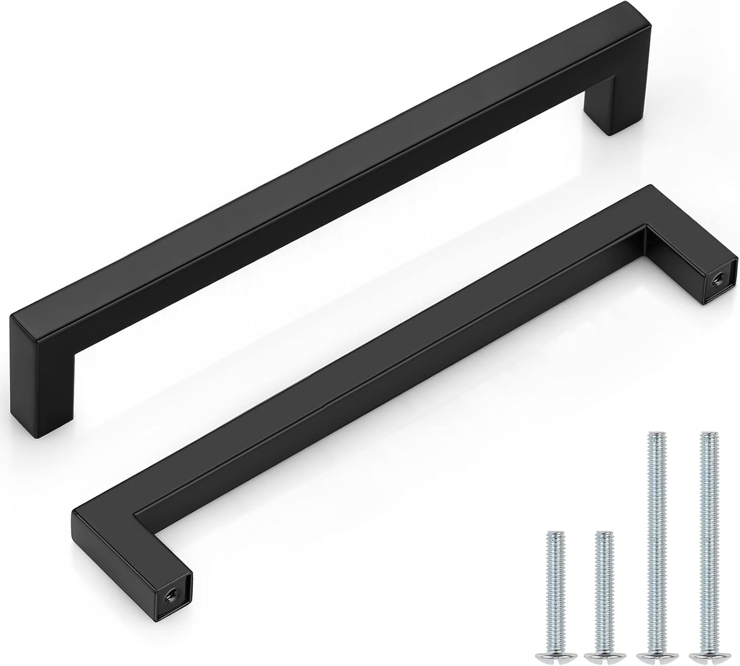 Probrico Black Square Bar Pulls