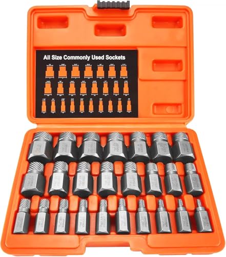 XEWEA 25Pcs Screw Extractor Set