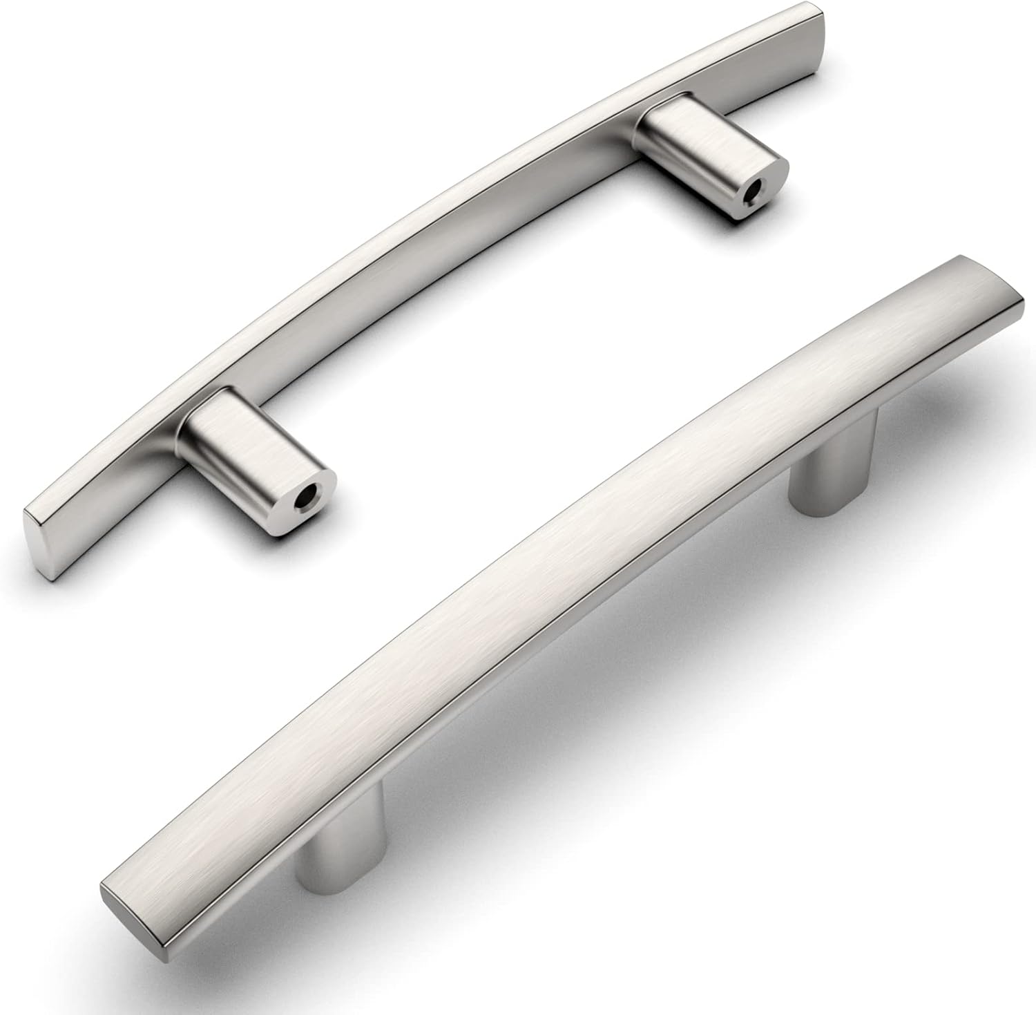 Amerdeco 25 Pack Brushed Satin Nickel 3 Inch(76mm) Hole Centers Kitchen Cabinet Pulls Hardware Kitchen Handles for Cabinets Cupboard Handles Drawer Pulls ZH0003