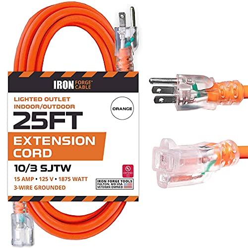 IRON FORGE CABLE 25 ft 10 GA