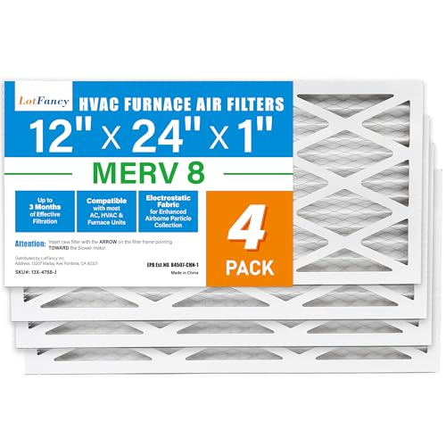 LotFancy 12x24x1 MERV 8