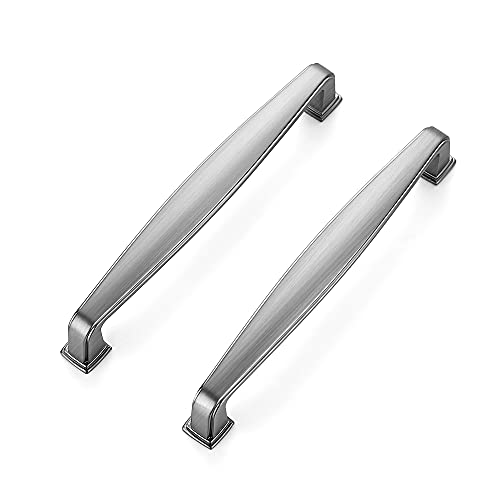 Ravinte 20 Pack Solid 5 Inch Cabinet Handles - Brushed Nickel & Satin Nickel Drawer Pulls - Kitchen Cabinet Hardware