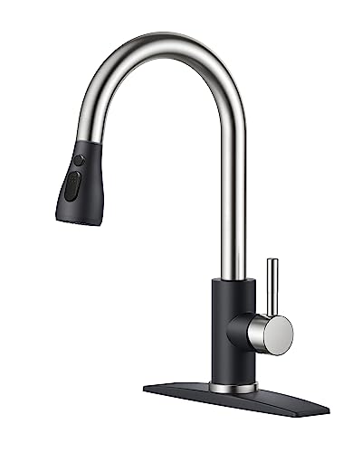 FORIOUS Pull Down Faucet (Black Brushed)