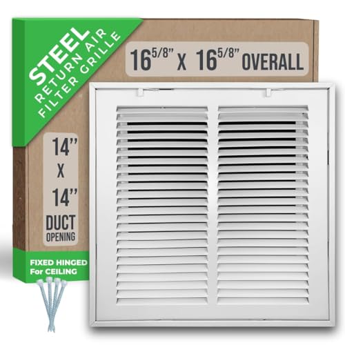 Steel Return Air Filter Grille by Handua (14x14)