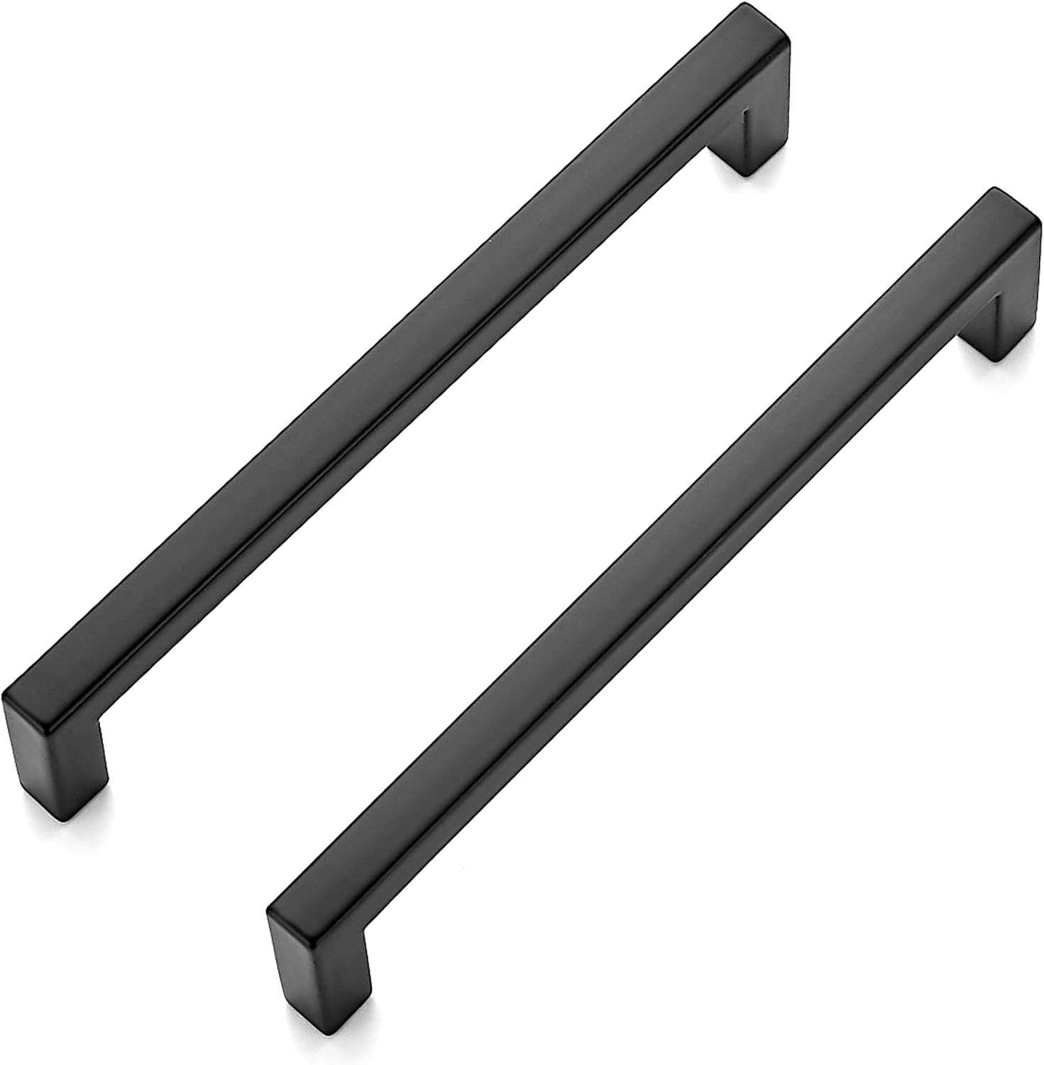 Ravinte 20 Pack Square Center to Center Slim Black Drawer Handles and Pulls - Matte Black Cabinet Hardware