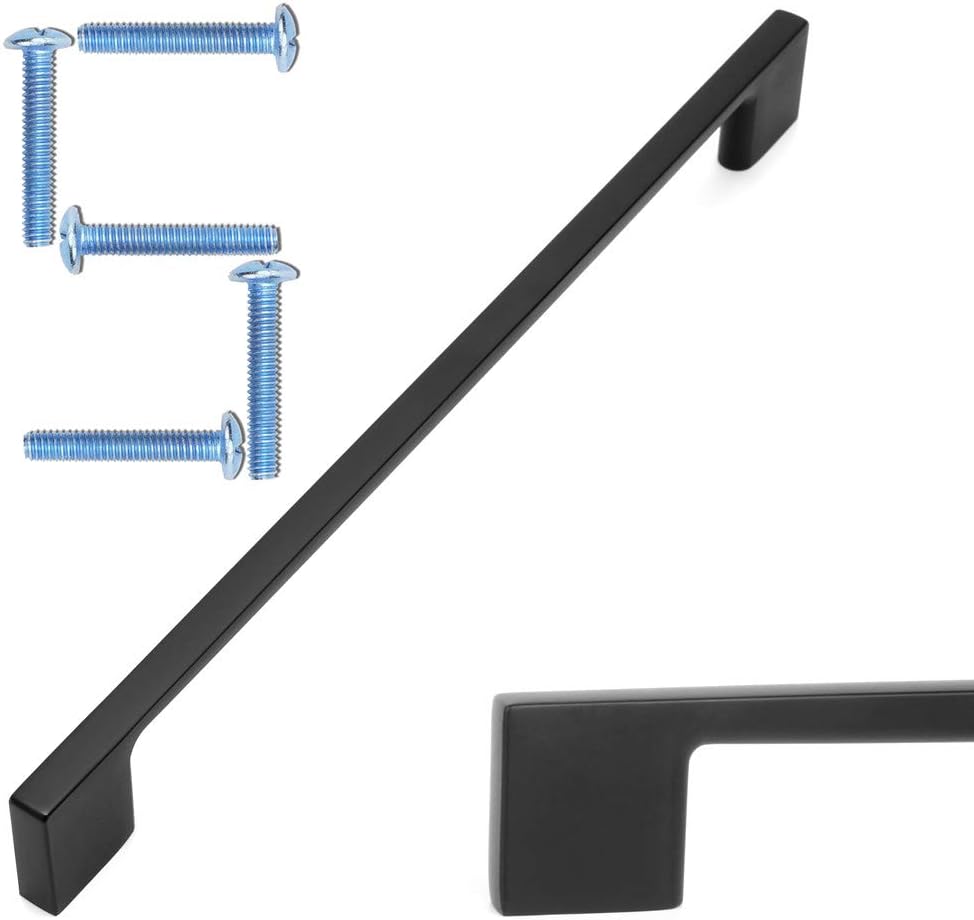 KOOFIZO 5 Pack 8-4/5 Inch Matte Black Pulls