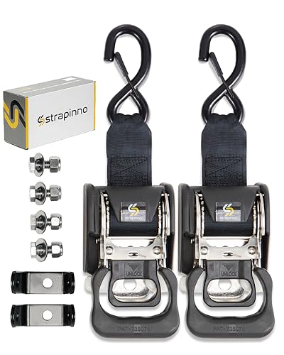 Strapinno Stainless Steel Retractable Ratchet Straps