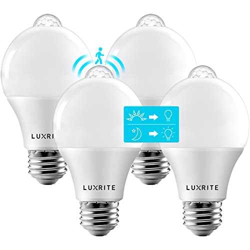 LUXRITE A19 Motion Sensor Bulbs