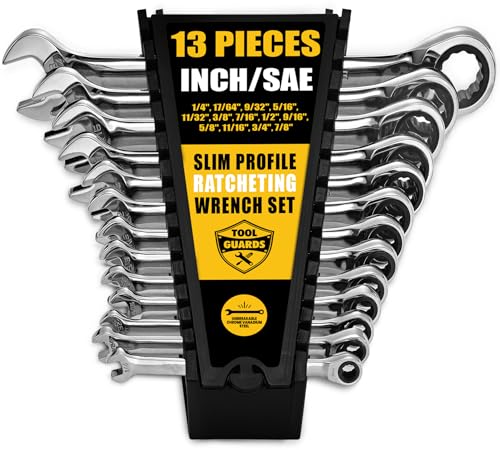 TOOLGUARDS 13pc Ratcheting Wrench Set