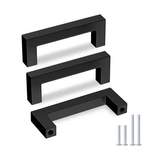 goldenwarm 50 Pack Black Cabinet Pulls