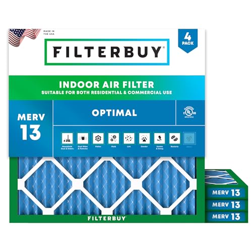 Filterbuy 17x17x1 MERV 13