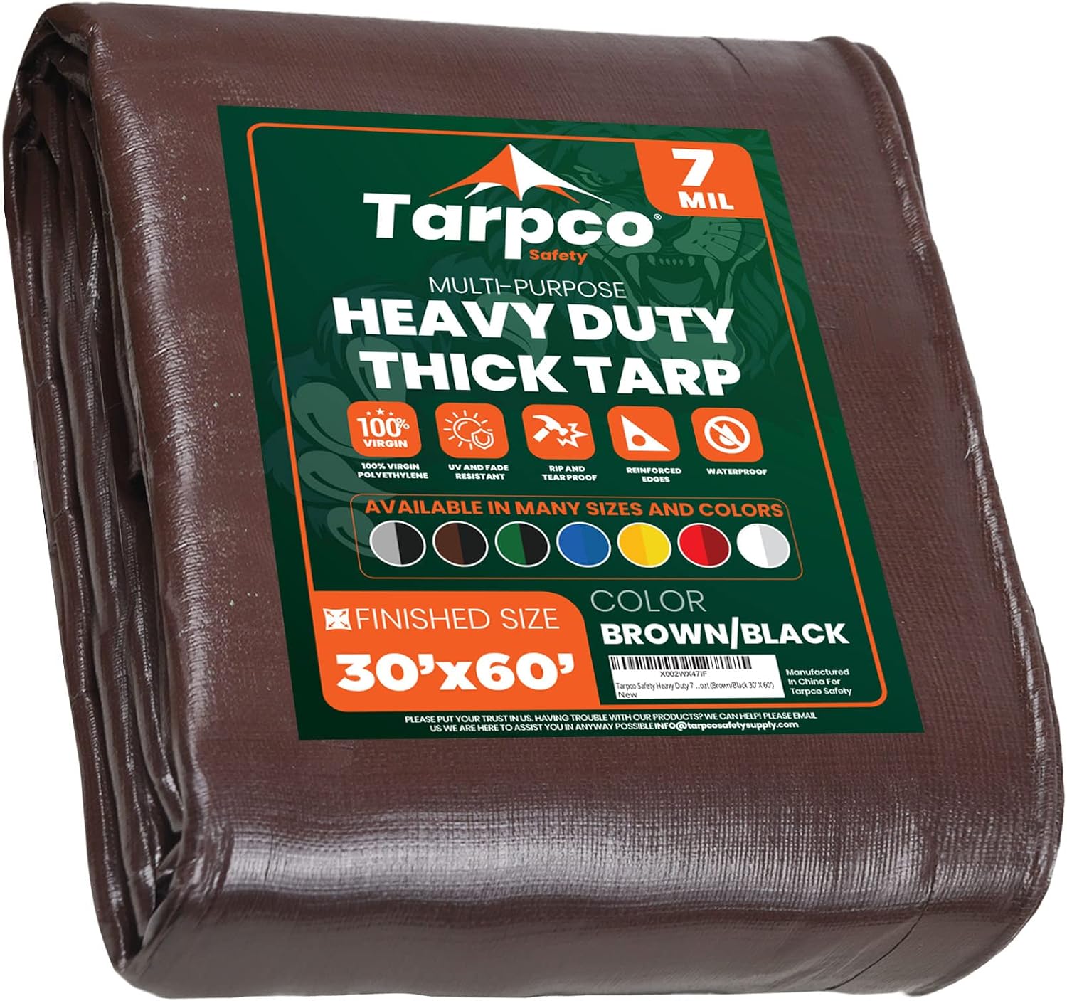 Tarpco Safety Heavy Duty 7 Mil (30 X 60)
