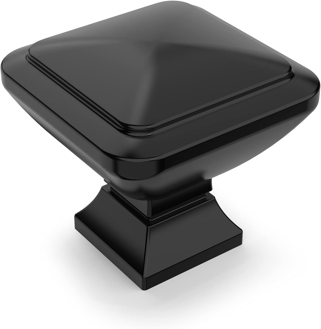 Asidrama 20 Pack 1-1/4" Matte Black Knobs