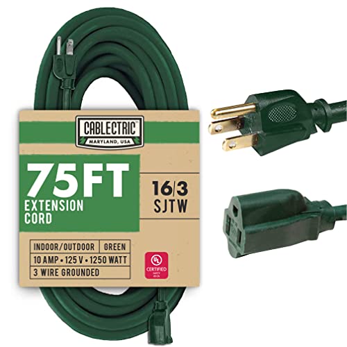 Cablectric 75 Foot Outdoor Extension Cord (16 Gauge)