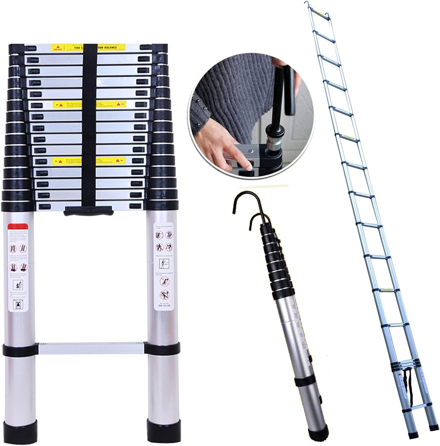 Bowoshen 20ft Telescoping Ladder
