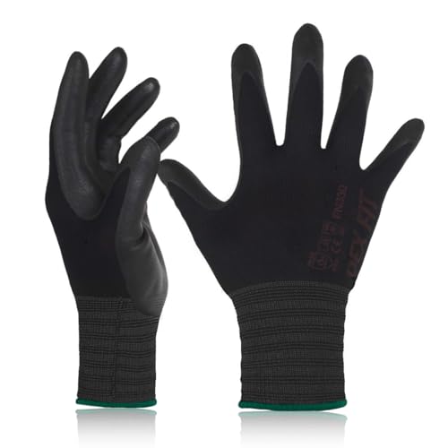 DEX FIT Nitrile Work Gloves FN330 (Black)